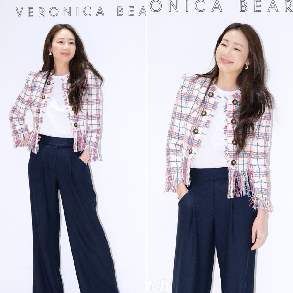 NWOT Veronica Beard Marlton Tweed Jacket Size Red White Blue Size 16 - Picture 2 of 16